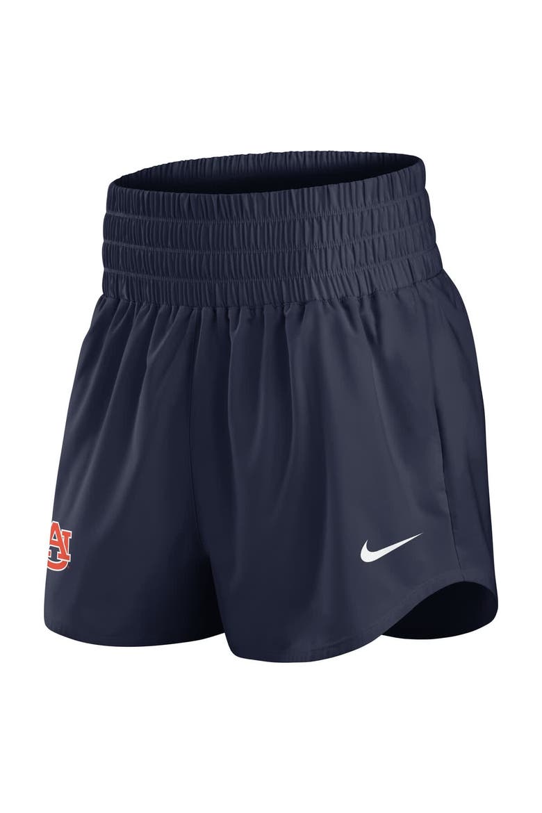 Women's Nike Navy Auburn Tigers Performance One Dri-FIT High-Rise Shorts, Alternate, color, Navy