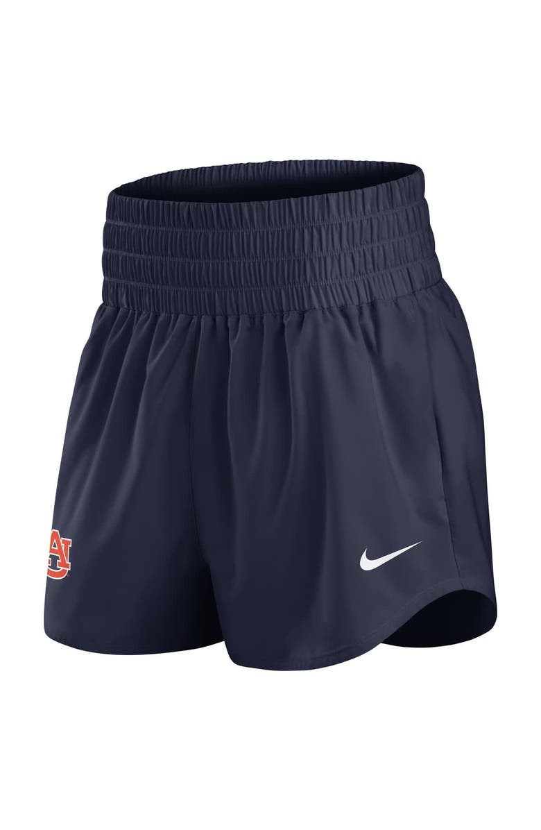 Nike Women's Nike Navy Auburn Tigers Performance One Dri-FIT High-Rise Shorts, Alternate, color, Navy