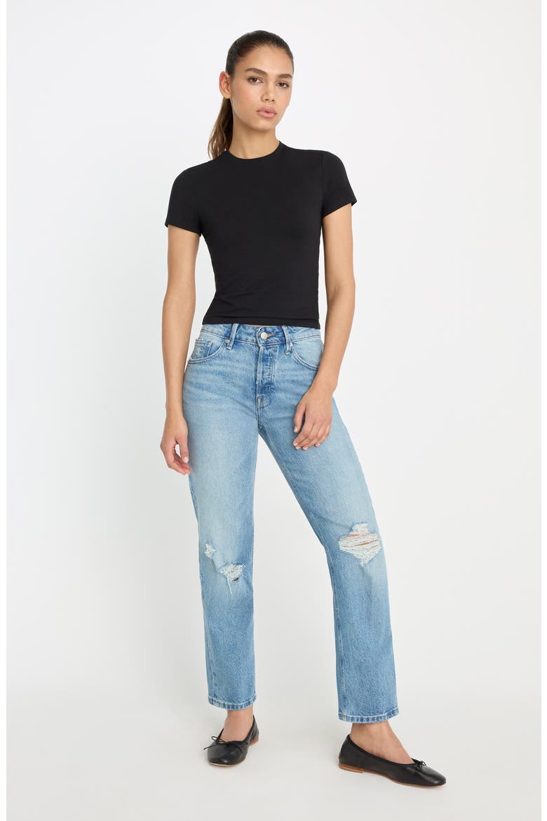 Super Stretch Baby Tee, Alternate, color, BLACK001