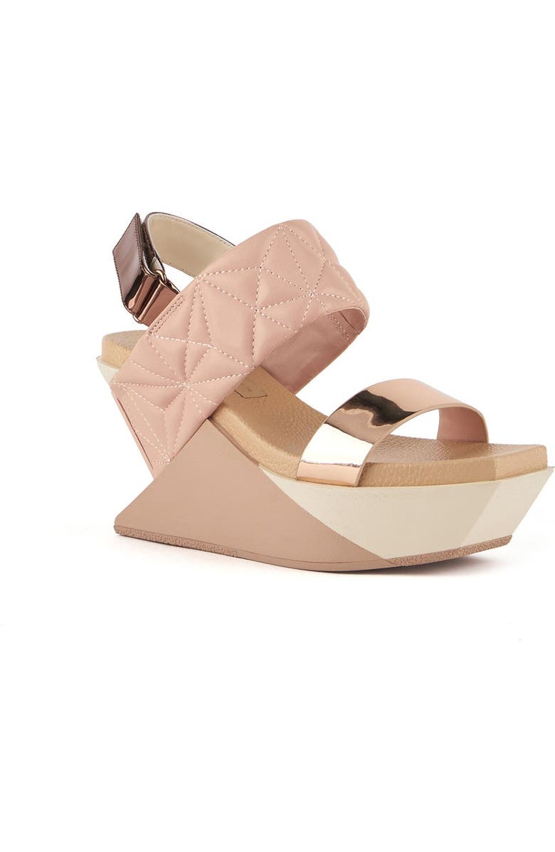 United Nude Delta Wedge Puffy, Alternate, color, Cameo Mix
