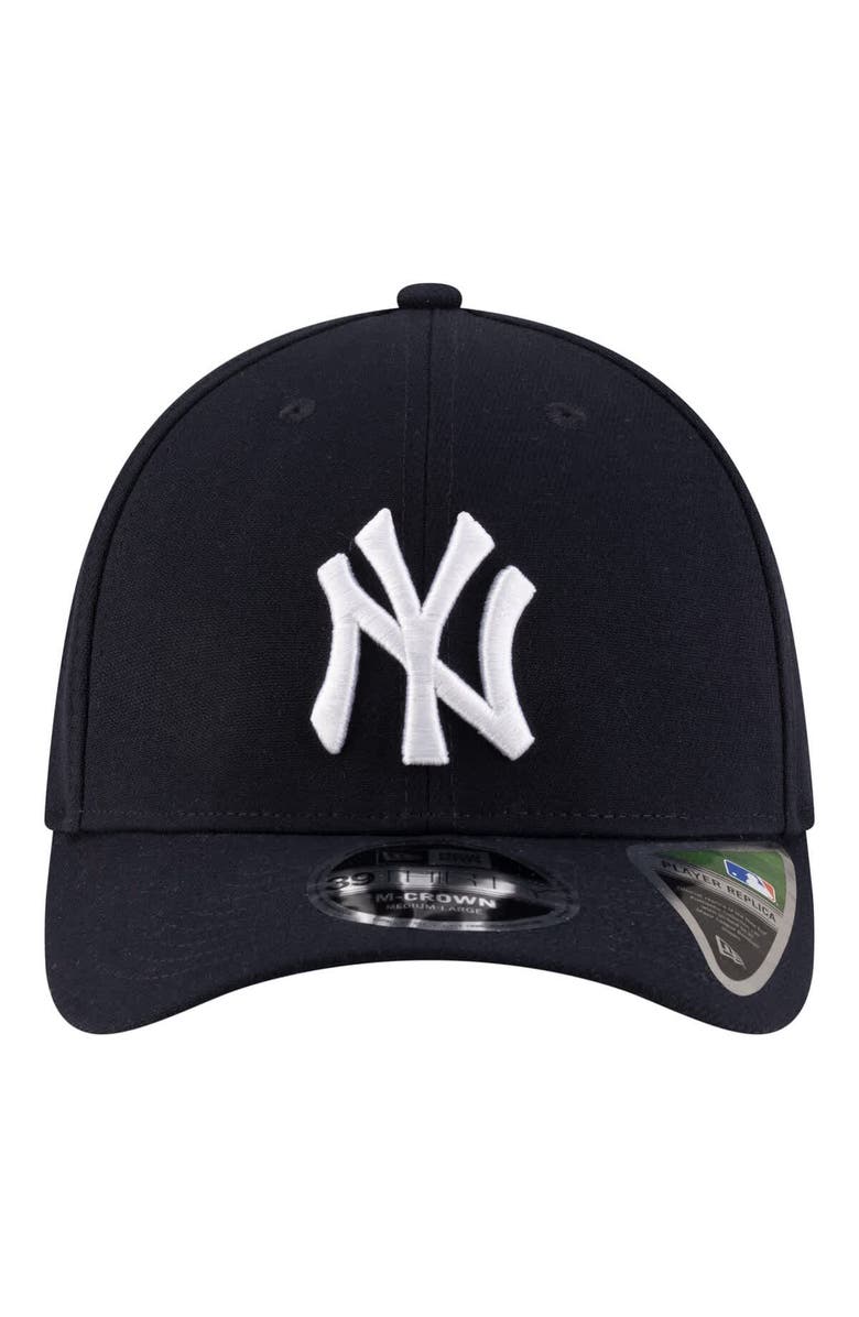 New Era Men's New Era Navy New York Yankees Player Replica 39THIRTY M-Crown Flex Hat, Alternate, color, Navy