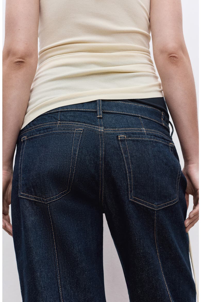 Over the Bump Seamed Straight Leg Maternity Jeans, Alternate, color, OPEN BLUE
