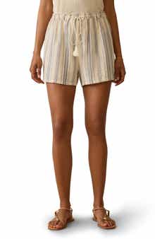 Faherty Dune Organic Cotton Gauze Drawstring Shorts