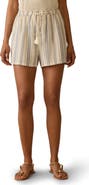 Faherty Dune Organic Cotton Gauze Drawstring Shorts