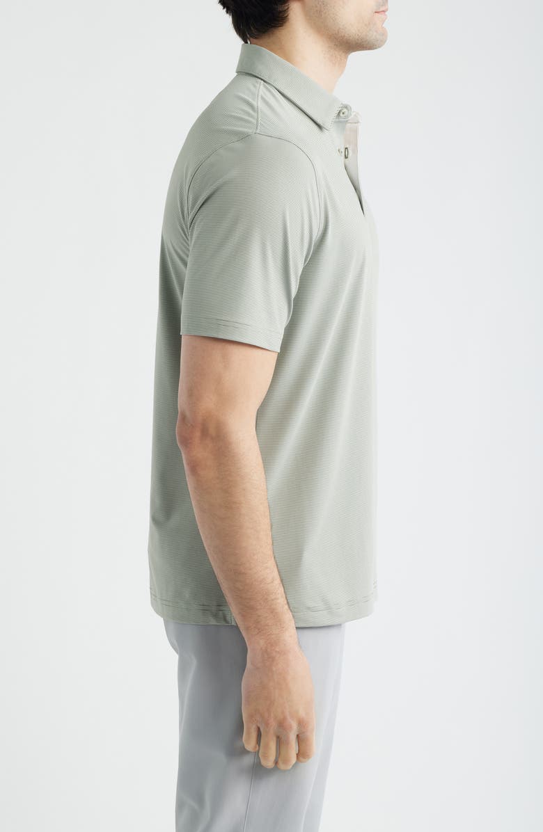 Scott Barber Micro Stripe Polo, Alternate, color, Agave