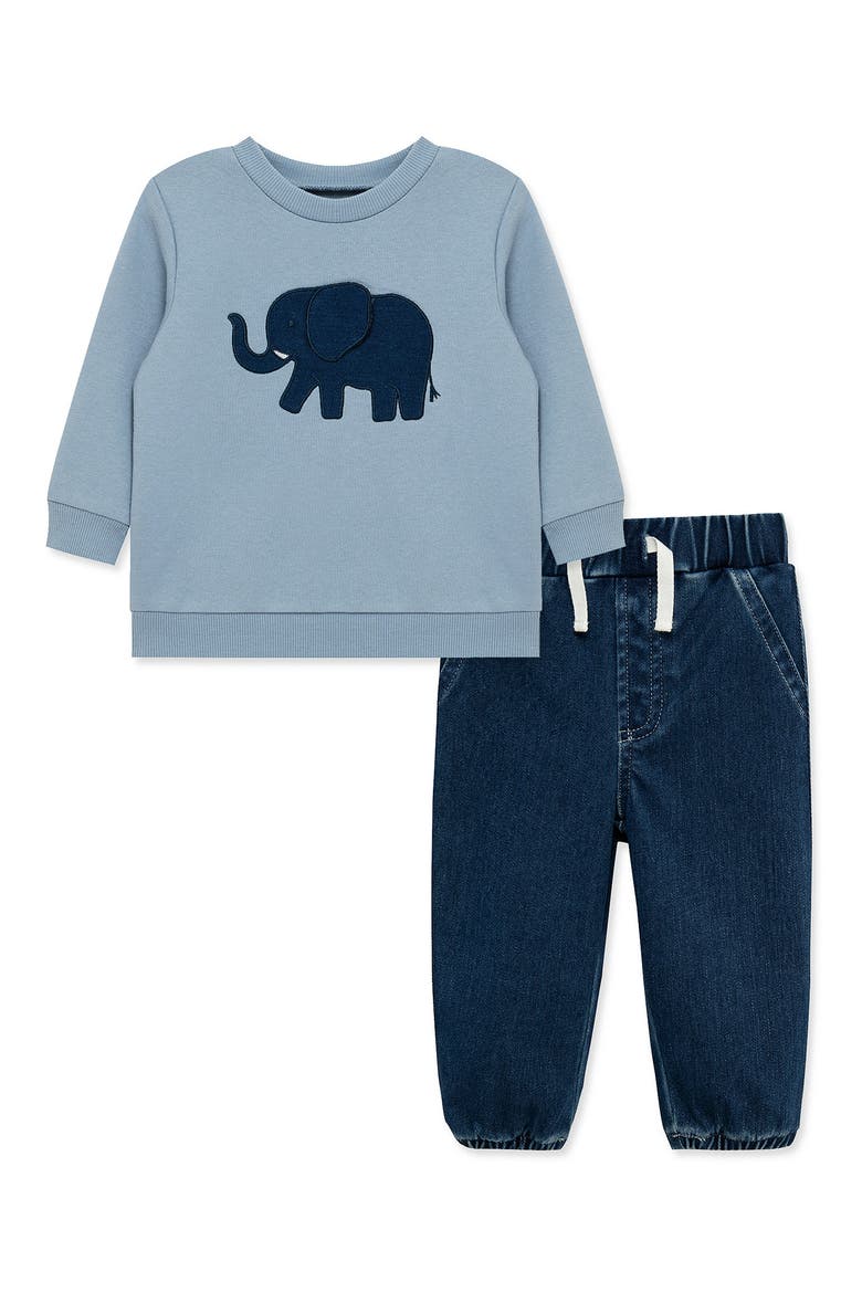 Kids' Safari Sweatshirt & Pants Set, Main, color, DENIM