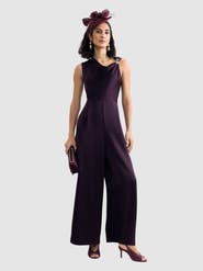 Phase Eight Avril Asymmetric Neck Wide-Leg Jumpsuit