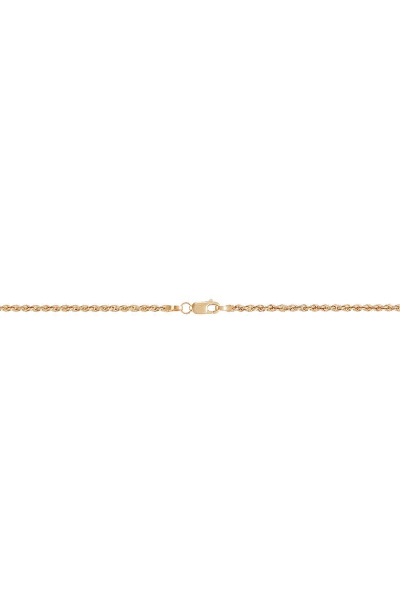 Frankie & Zoe Rope Chain Necklace, Alternate, color, Yellow Gold