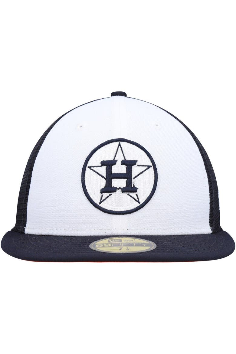 Men's New Era White/Navy Houston Astros 2023 On-Field Batting Practice 59FIFTY Fitted Hat, Alternate, color, White