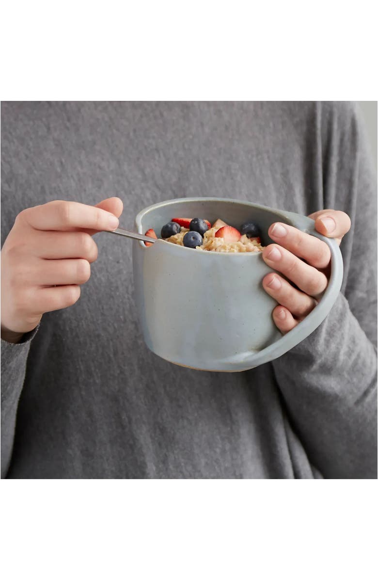 Uncommon Goods Handwarmer Oatmeal Bowl, Alternate, color, Dusty Blue