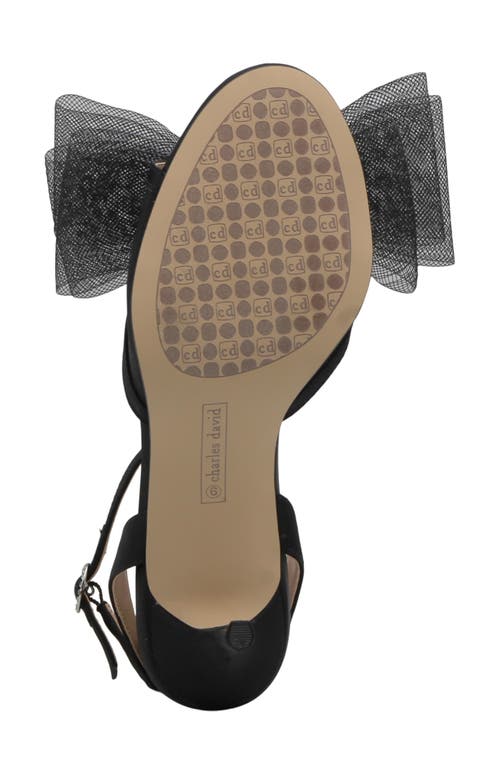 Charles David Bridges Ankle Strap Sandal In Black