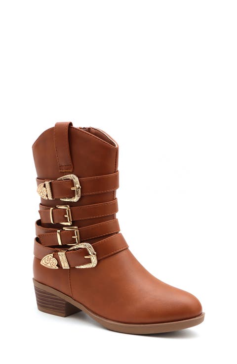 Kids' Dixi Buckle Cowboy Boot (Toddler, Little Kid & Big Kid)
