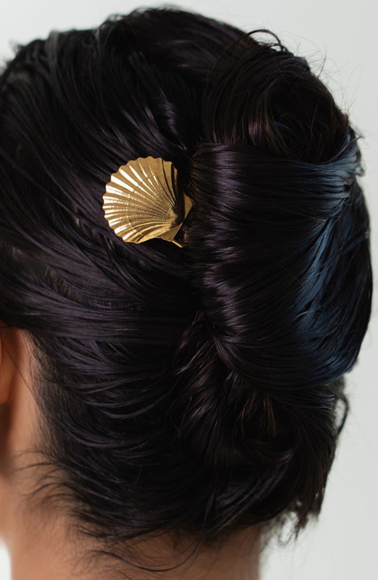 Jennifer Behr Siren Hair Pin, Alternate, color, Gold