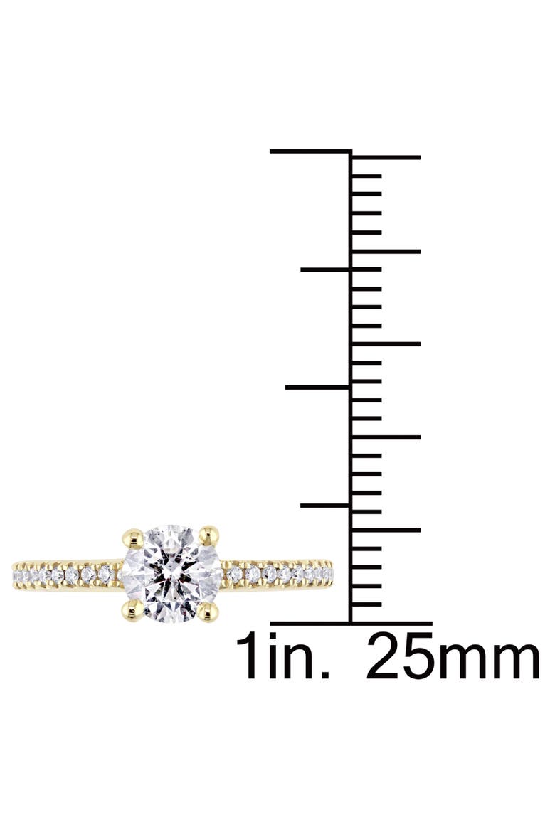1-1/7 CTW Diamond Engagement Ring 14k, Alternate, color, 14K Yellow Gold