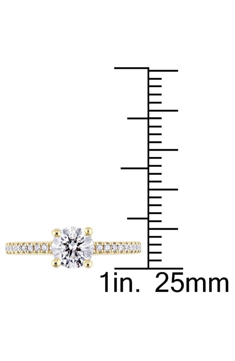Julianna B. 1-1/7 CTW Diamond Engagement Ring 14k, Alternate, color, 14K Yellow Gold