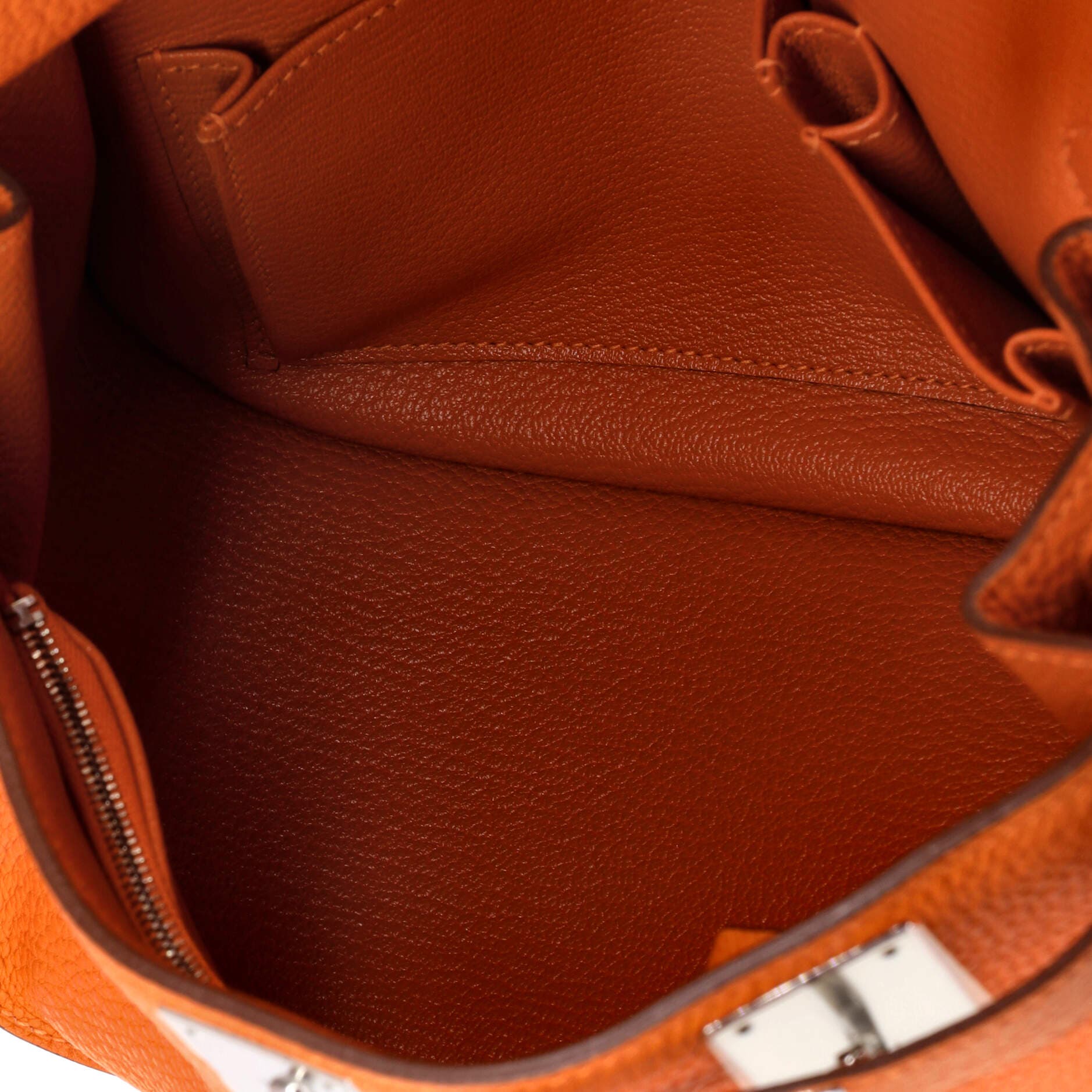 Pre-Owned Hermes Jypsiere Bag Clemence 28, Alternate, color, Orange H