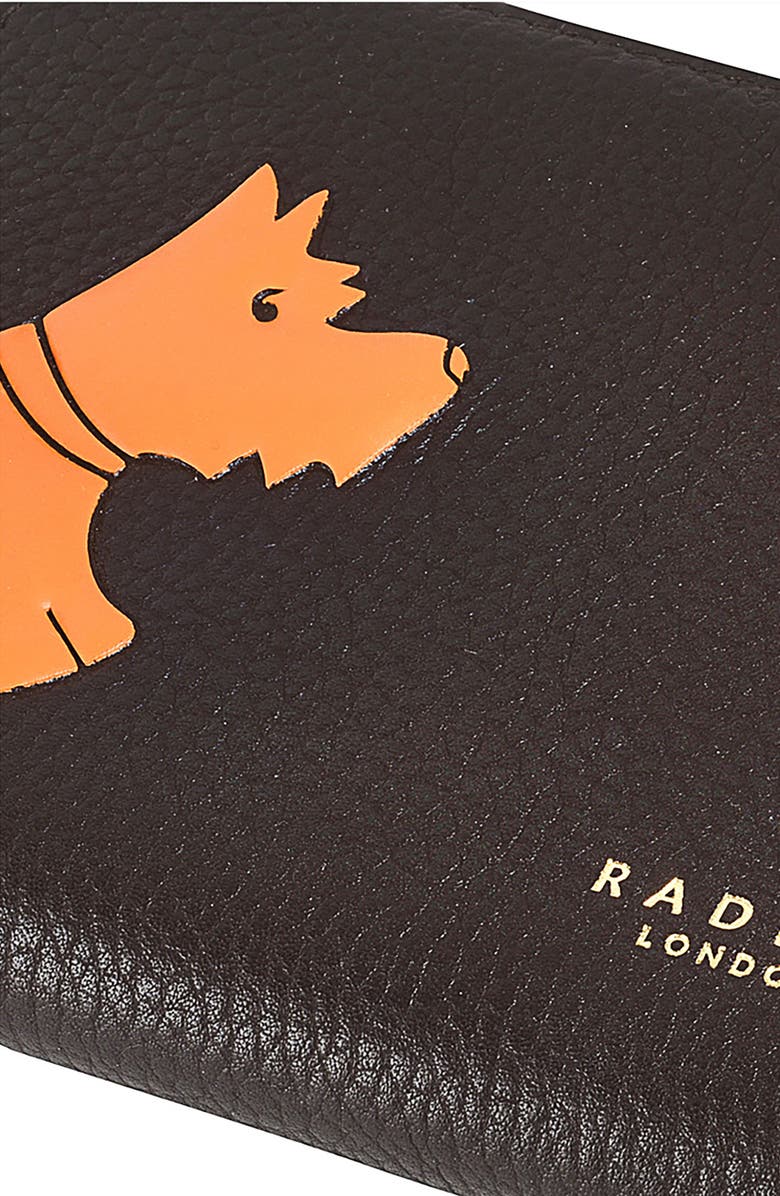 Radley Scottie Stamp Bifold Leather Wallet, Alternate, color, Dark Oak