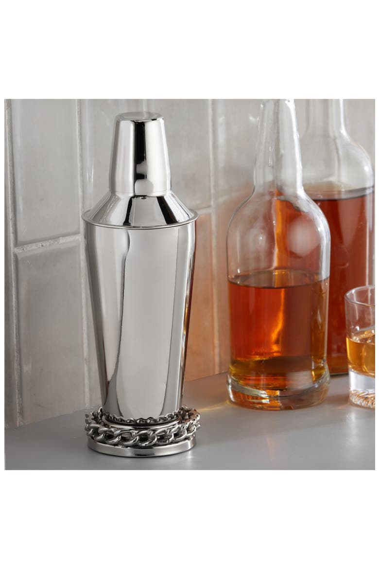 Links Cocktail Shaker, Alternate, color, SILVER