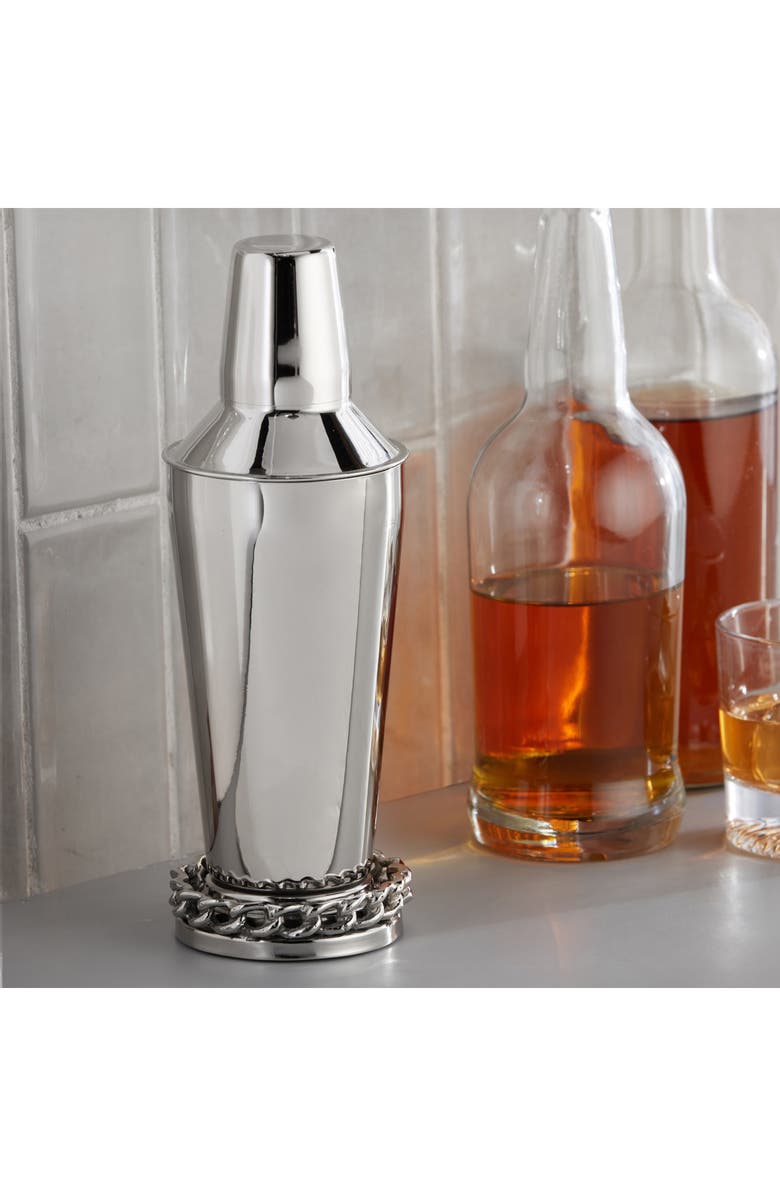 ROSELLI TRADING COMPANY Links Cocktail Shaker, Alternate, color, Silver
