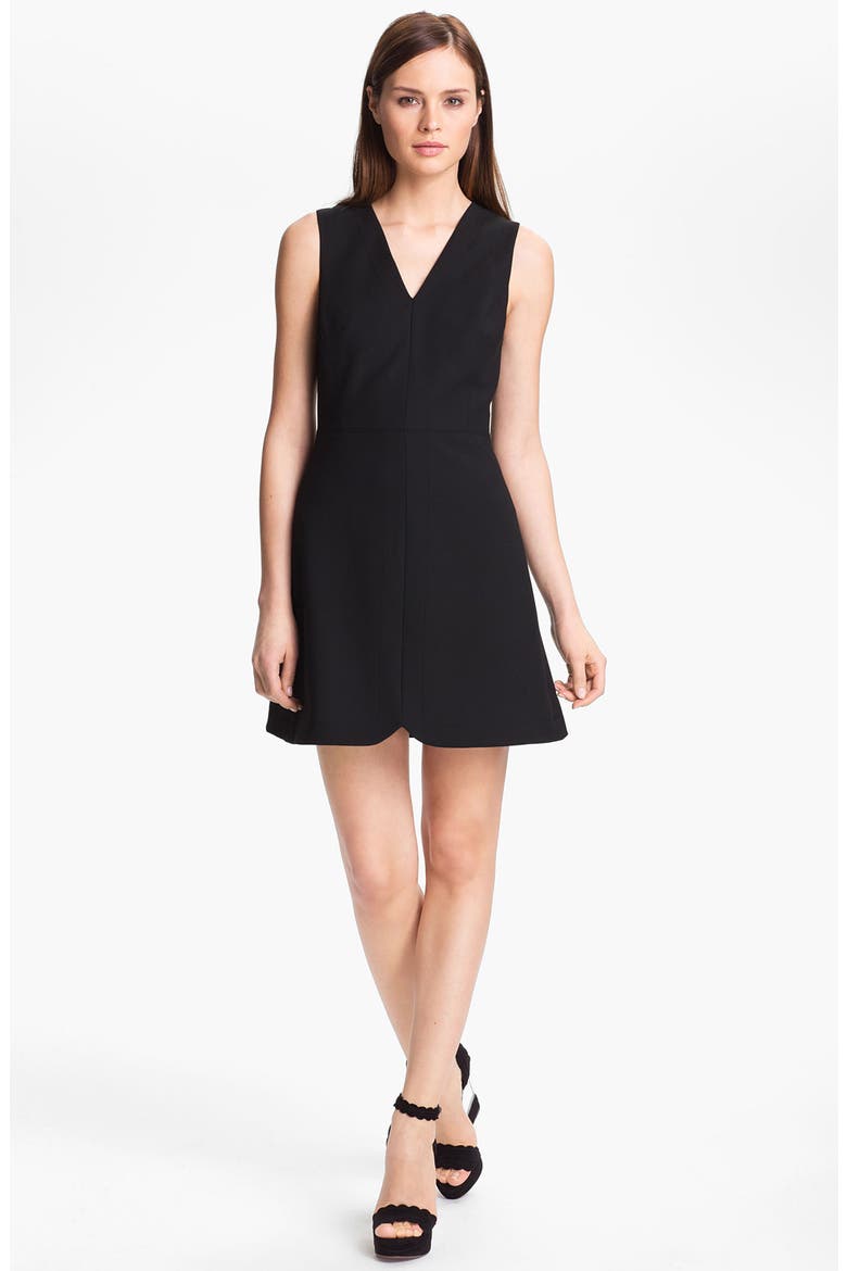 Sleeveless Stretch Knit Dress, Main, color, BLACK