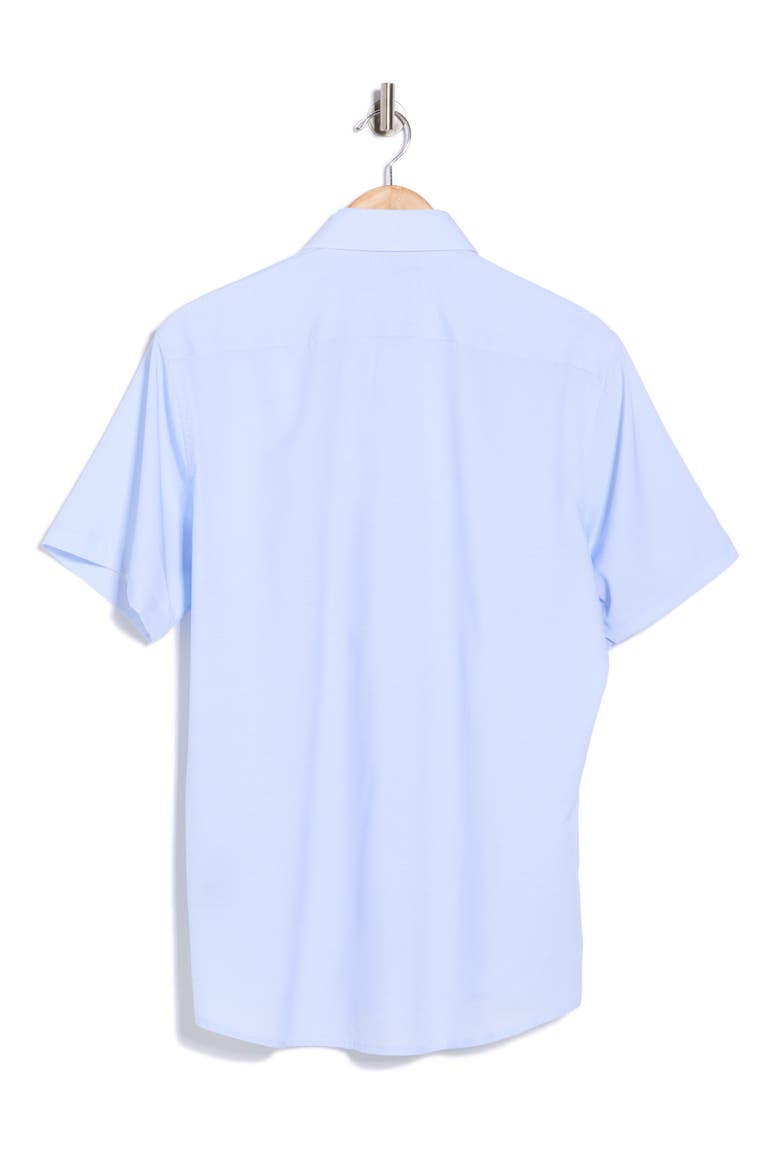 Slim Fit Perfect Stretch Long Sleeve Button Down Shirt, Alternate, color, BLUE GEO
