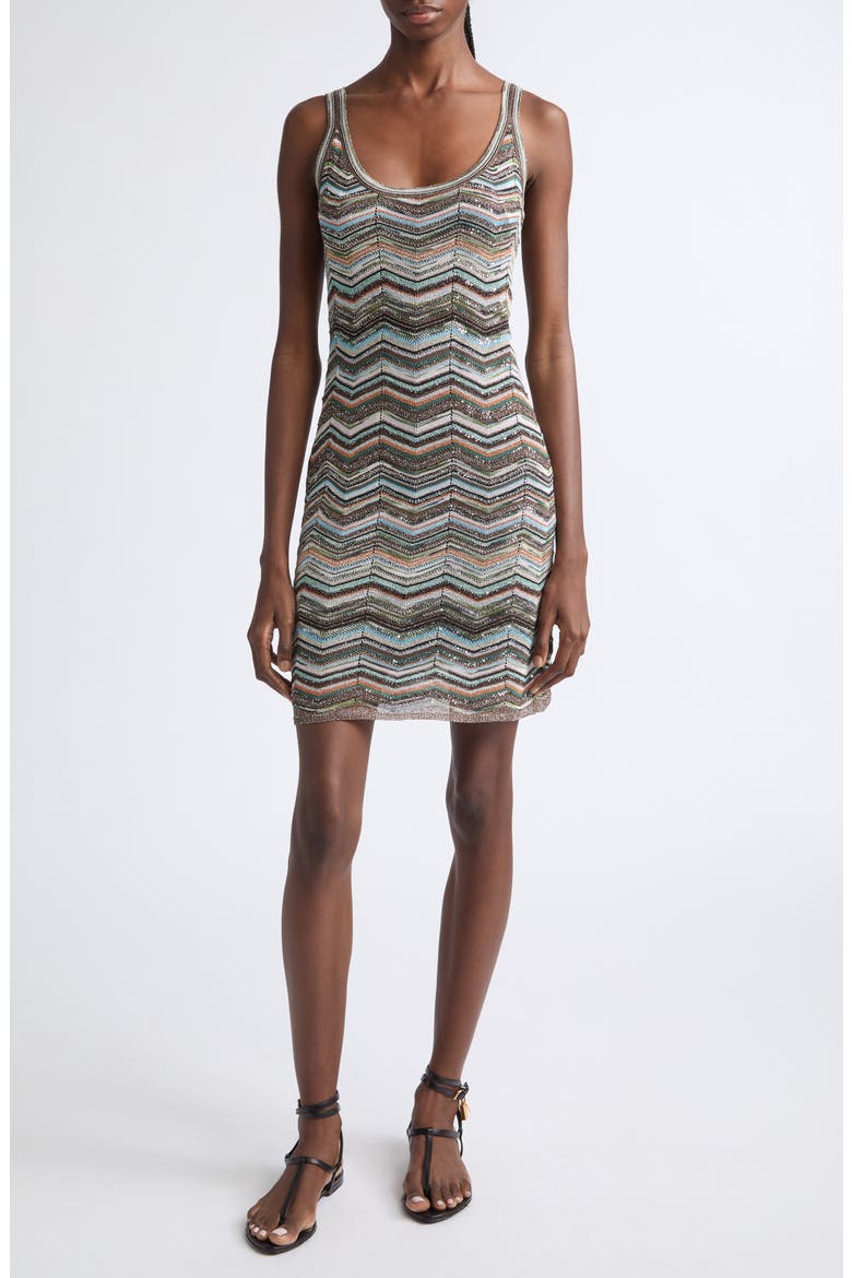 Sequin Metallic Jacquard Sweater Dress, Main, color, SMSPO
