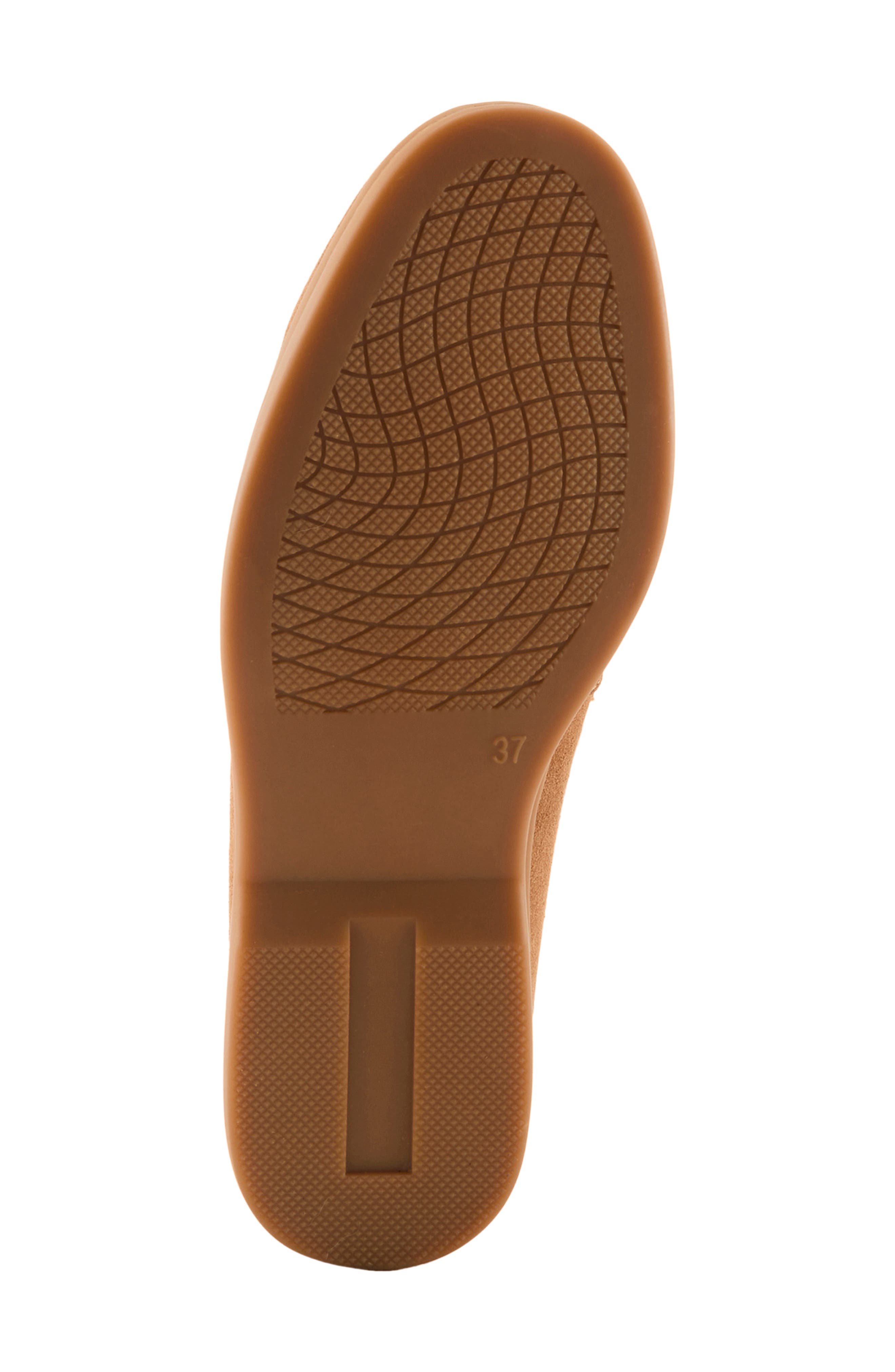 Spring Step Laurin Faux Fur Lined Loafer, Alternate, color, Camel Suede