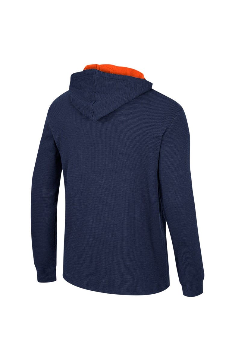 COLOSSEUM Men's Colosseum Navy Auburn Tigers Affirmative Thermal Hoodie Long Sleeve T-Shirt, Alternate, color, 