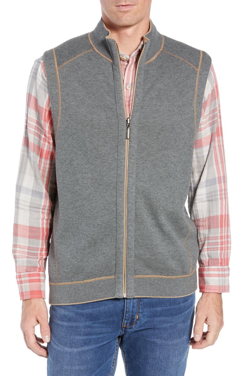 Tommy Bahama Flip Side Reversible Zip Vest, Alternate, color,