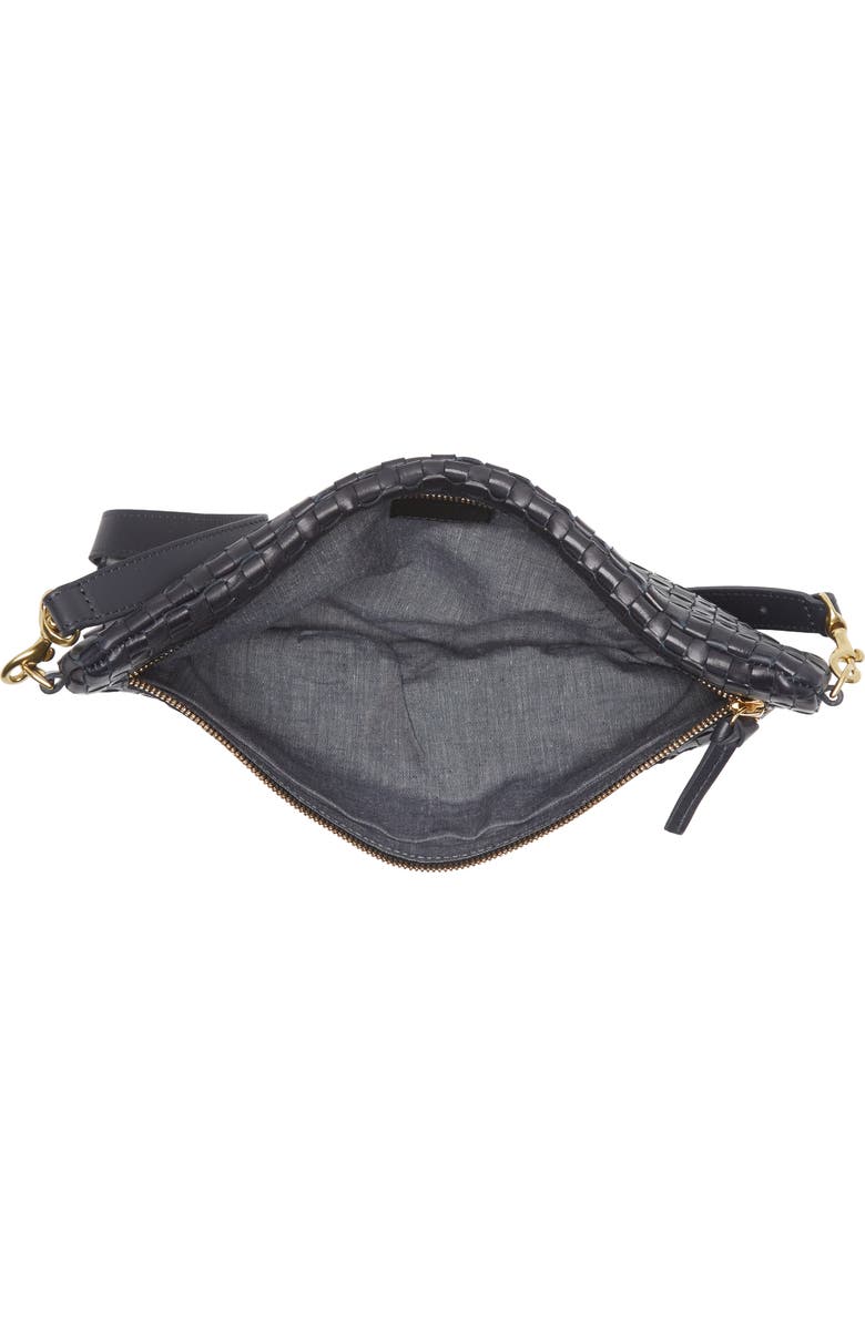 Clare V. Grande Woven Leather Belt Bag, Alternate, color,