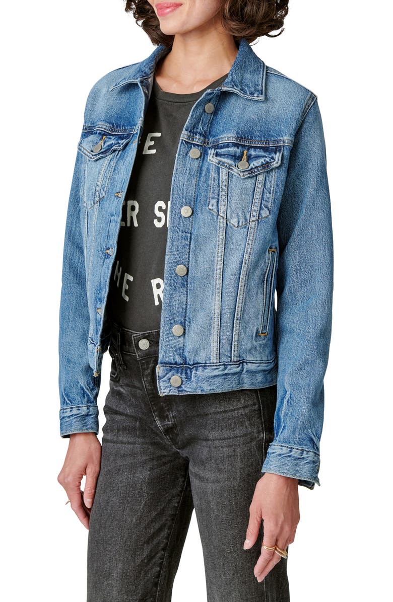 Lucky Brand Tomboy Denim Trucker Jacket, Alternate, color, 