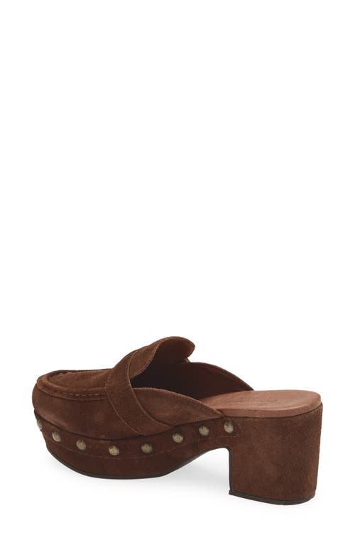 Chocolat Blu Genni Platform Loafer Mule In Brown