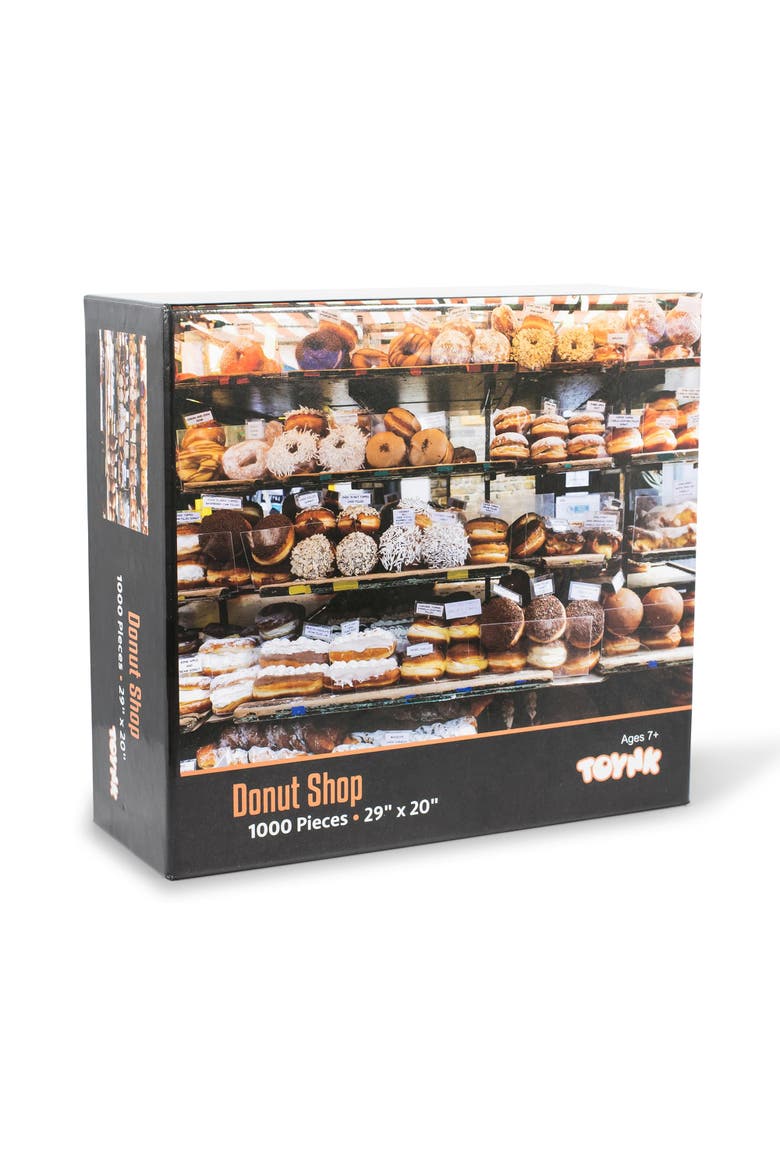 Donut Shop Bakery Puzzle For Adults And Kids | 1000 Piece Jigsaw Puzzle, Main, color, Brown