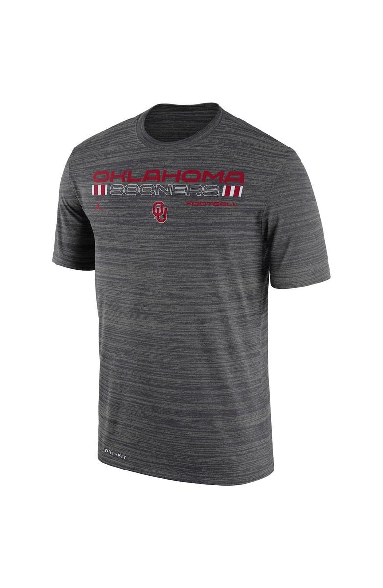 Nike Men's Nike Charcoal Oklahoma Sooners Velocity Legend Performance T-Shirt, Alternate, color, Charcoal