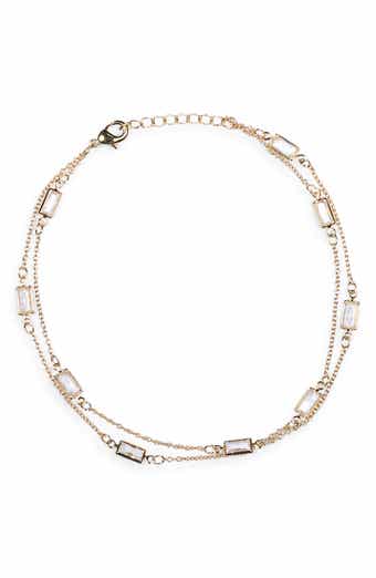 NORDSTROM RACK CZ Station Chain Anklet