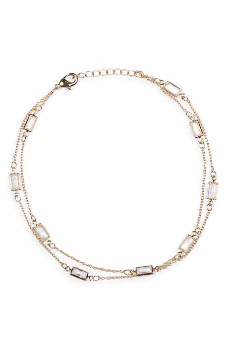 NORDSTROM RACK CZ Station Chain Anklet