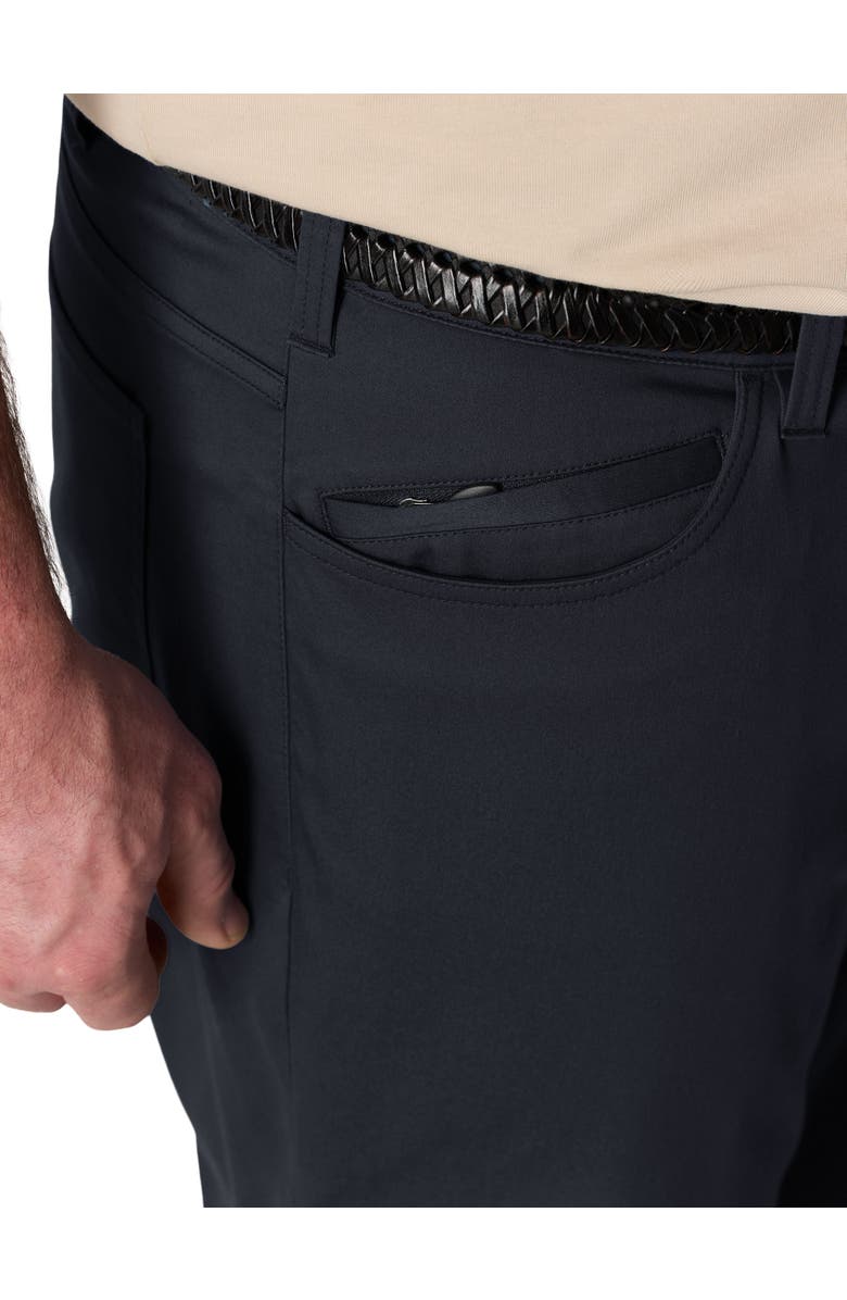 Oak Hill by DXL Big & Tall Straight-Fit 5-Pocket Tech Pants, Alternate, color, Anthracite