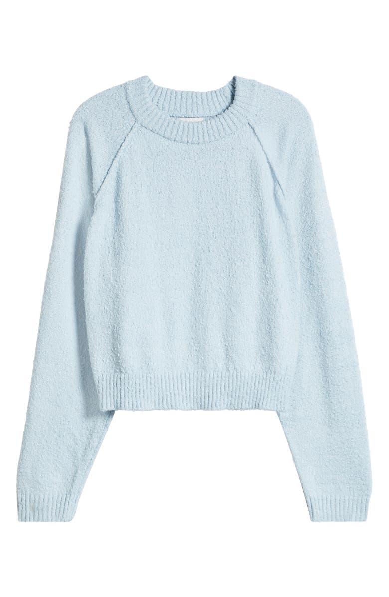 PacSun Snug Raglan Sleeve Crop Sweater, Alternate, color, Celestial Blue