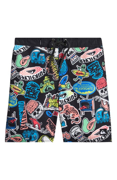 Kids' Print Everyday Straight Swim Trunks (Big Kid)