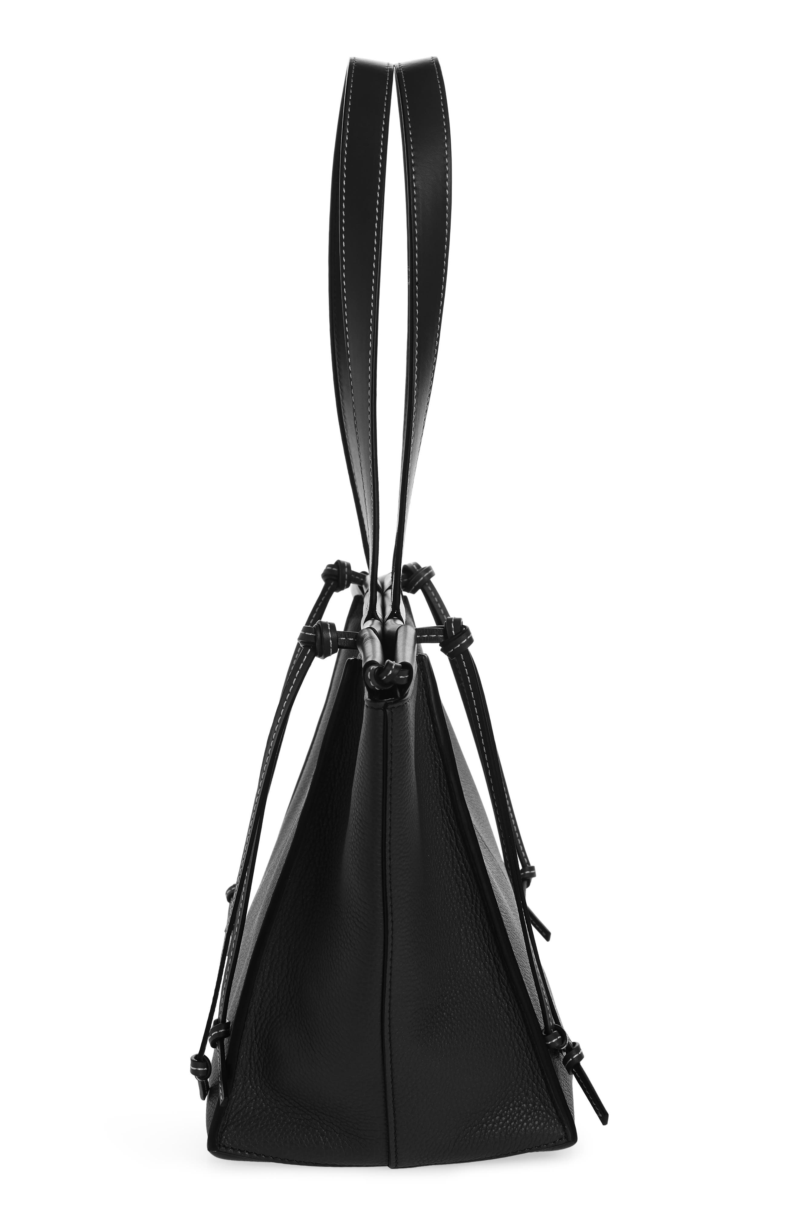 Loewe Small Cushion Leather Convertible Gusset Tote, Alternate, color, 