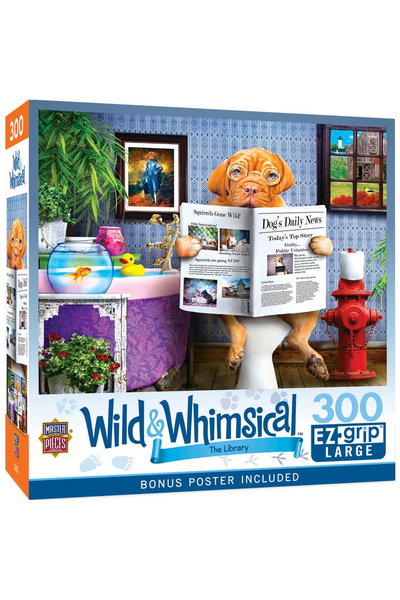 The Library 300 Piece Jigsaw Puzzle, Main, color, Multicolor