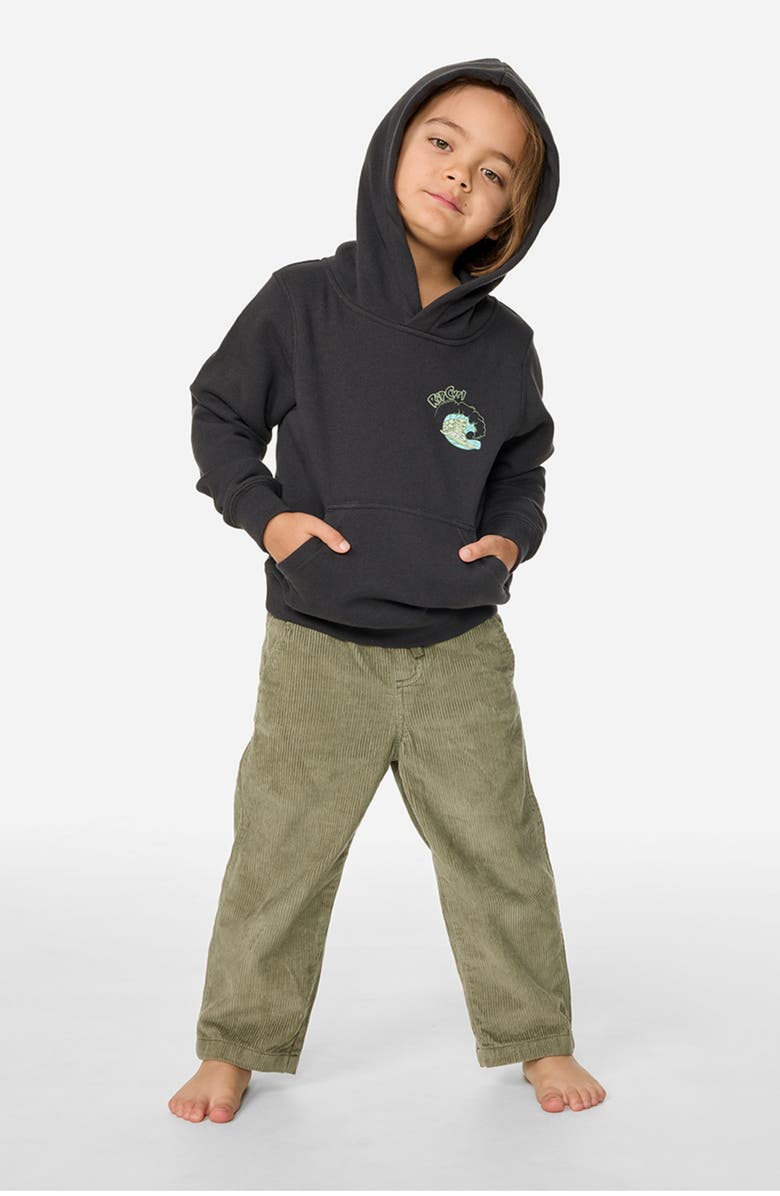 Rip Curl Kids' Ride the Wave Pullover Hoodie, Alternate, color, Washed Black