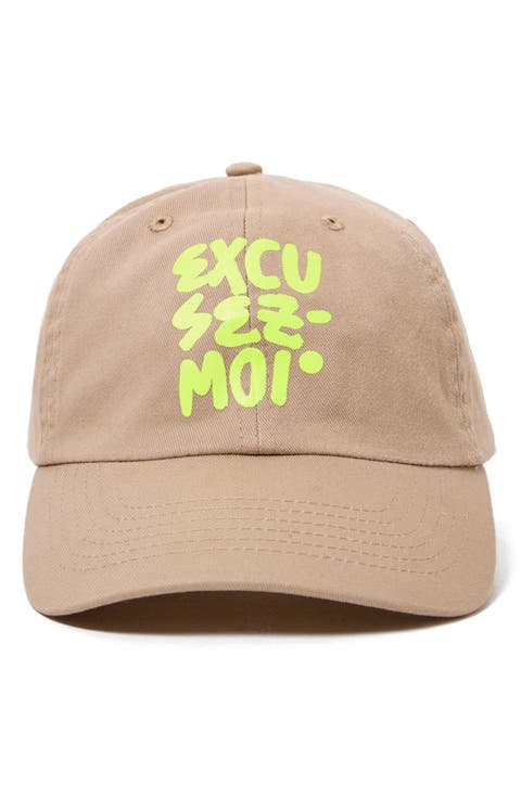 Excusez Moi Cotton Twill Baseball Cap