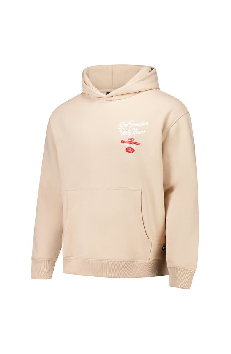 THE WILD COLLECTIVE Unisex The Wild Collective Cream San Francisco 49ers Fleece Pullover Hoodie, Alternate, color,