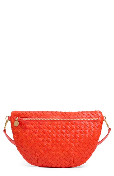 Grande Woven Leather Belt Bag