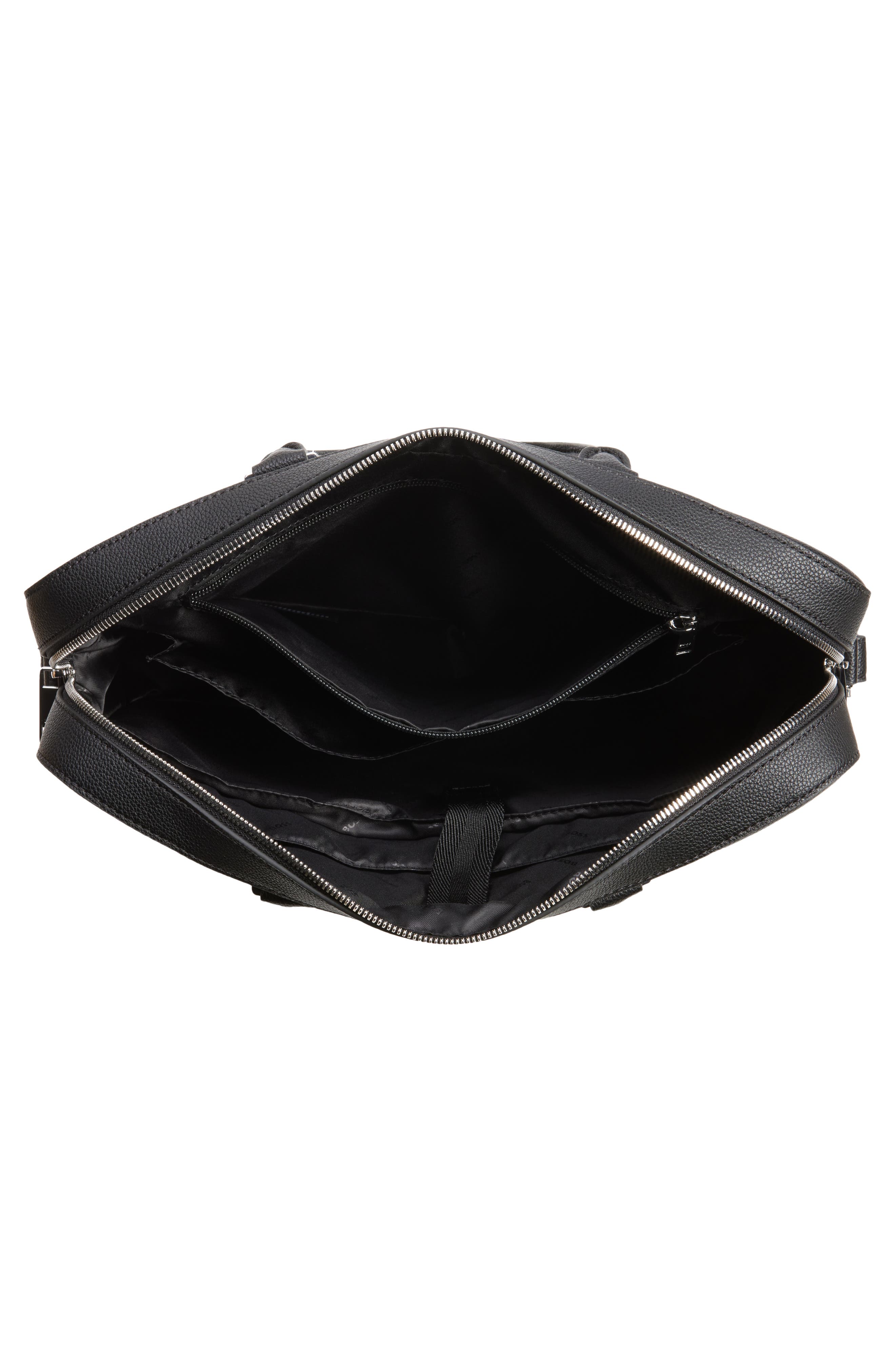 BOSS Ray Faux Leather Document Case, Alternate, color, Blk