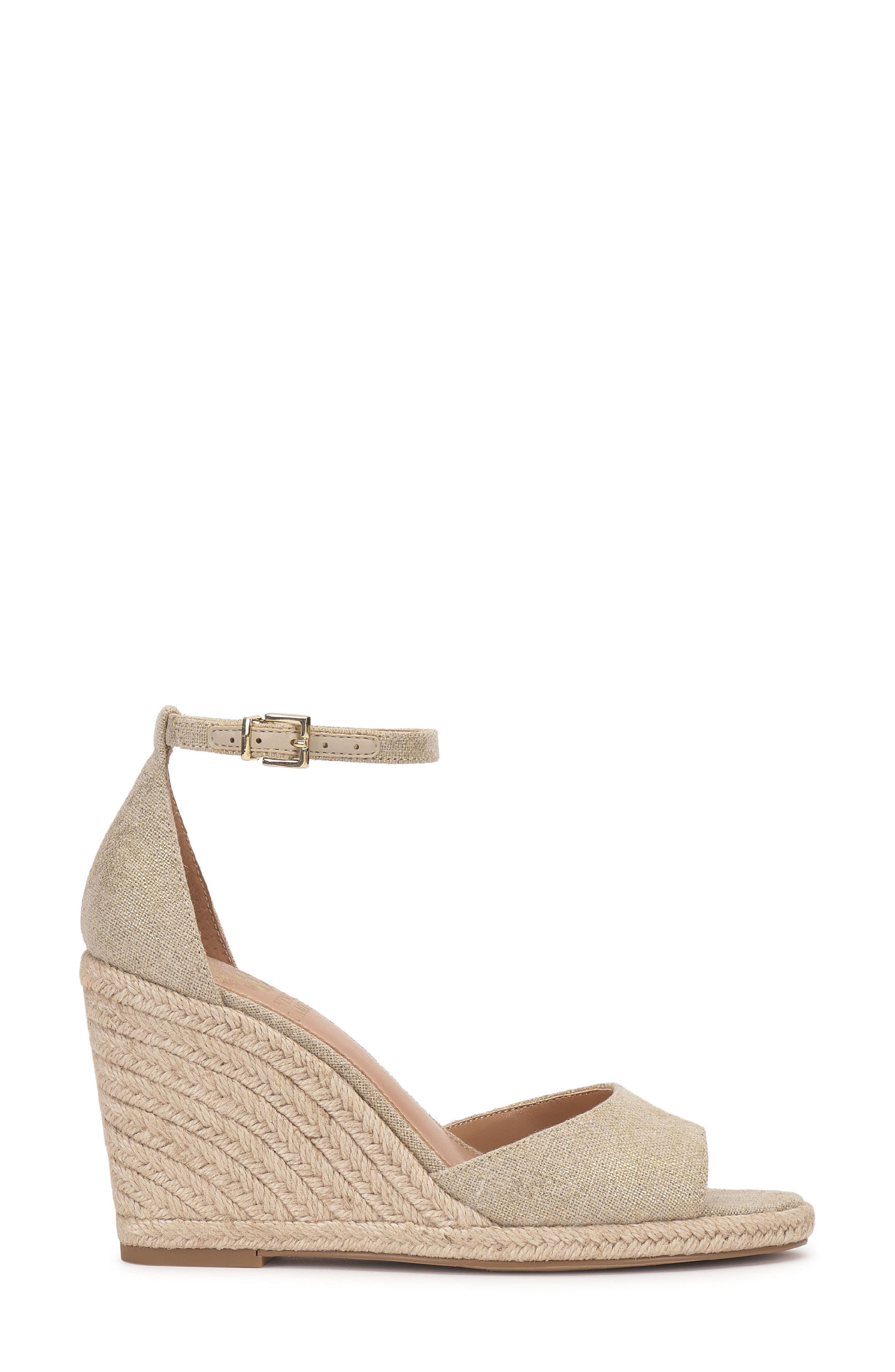 Felyn Espadrille Wedge Sandal, Alternate, color, NATURAL/ GOLD