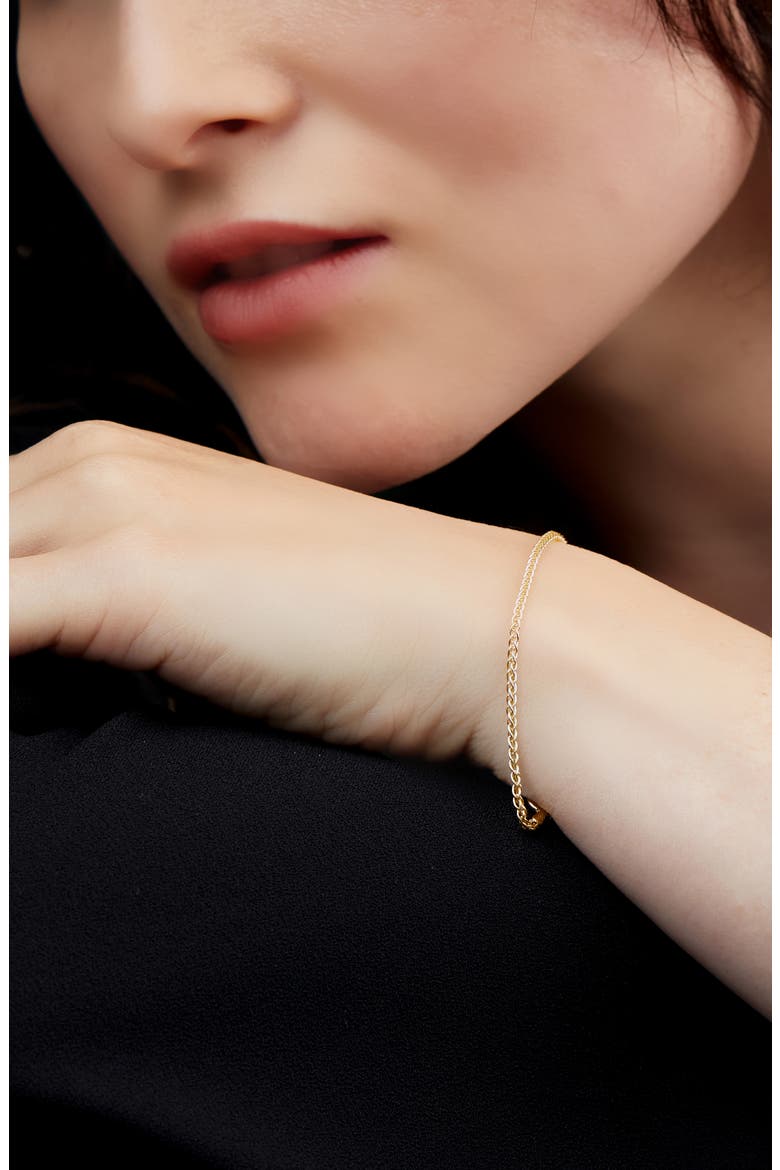 14K Gold Thin Snake Chain Bracelet (Nordstrom Exclusive), Alternate, color, YELLOW GOLD