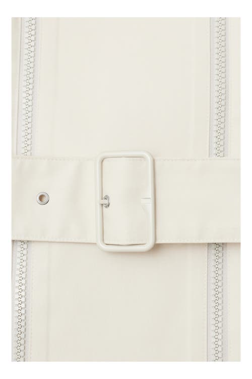 Burberry Bonded Cotton Trench Jacket In Sail
