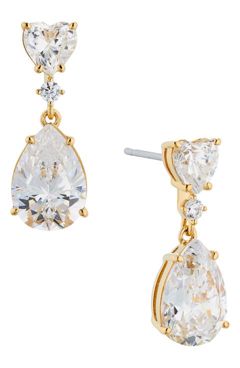 Cora Cubic Zirconia Drop Earrings
